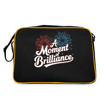 Pyrotechniker Feuerwerk Pyrotechnik - Retro Tasche - Schwarz/Gold - Hinten