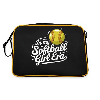 Softball Sports Joueur de softball - Sac Retro - noir/or - Dos