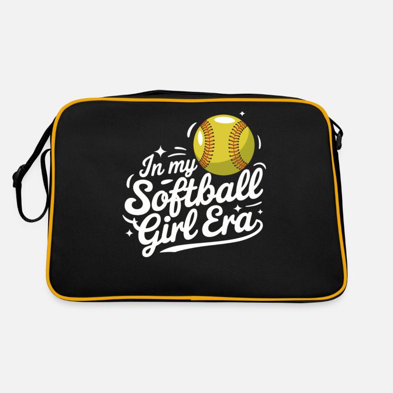 Softball Sports Softball Player Retro Bag