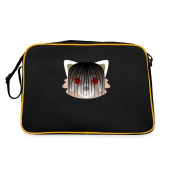 Panda roux déguisé en fille démon pour Halloween - Sac Retro - noir/or - Dos