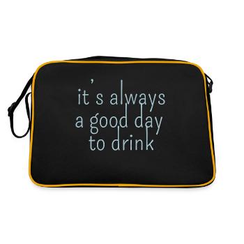 it s always a good day to drink - Retro Bag - black/gold - Back