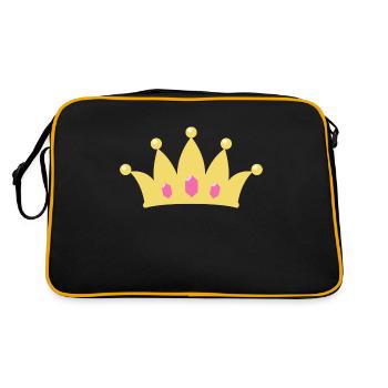 Crown - Retro Bag - black/gold - Back