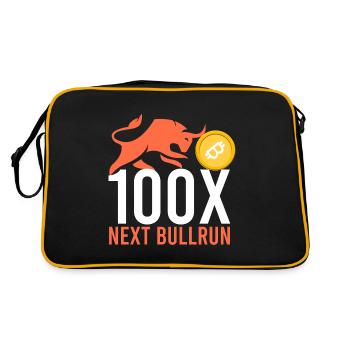 100x prochain Bullrun - Sac Retro - noir/or - Dos