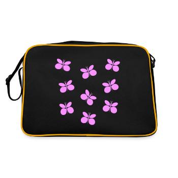 Butterflies - Retro Bag - black/gold - Back