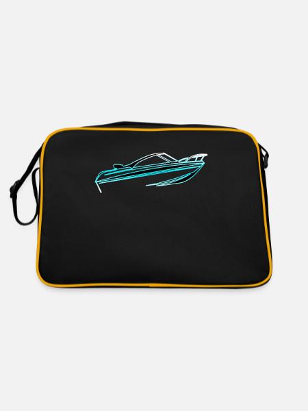 Motorboot Quicksilver 485 SC - Retro Tasche - Schwarz/Gold - Hinten