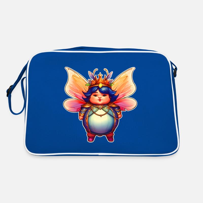 Mignonne grosse fée avec des ailes Sac Retro