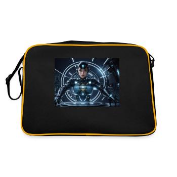 Synthèse de l’avenir de la technologie - Sac Retro - noir/or - Dos