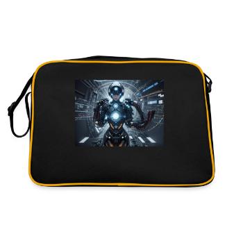 Synthèse de l’avenir de la technologie - Sac Retro - noir/or - Dos