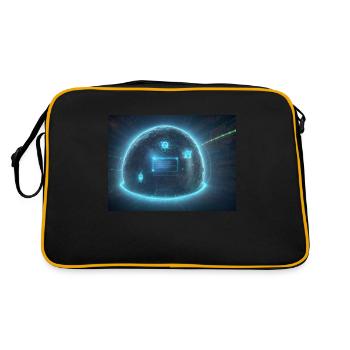 Synthesis of the future of technology - Retro Bag - black/gold - Back