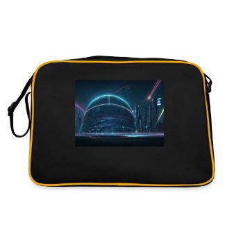 Synthèse de l’avenir de la technologie - Sac Retro - noir/or - Dos
