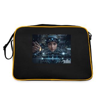 Synthèse de l’avenir de la technologie - Sac Retro - noir/or - Dos
