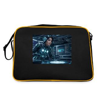 Synthèse de l’avenir de la technologie - Sac Retro - noir/or - Dos