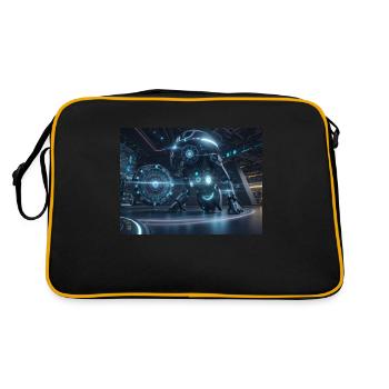 Synthèse de l’avenir de la technologie - Sac Retro - noir/or - Dos