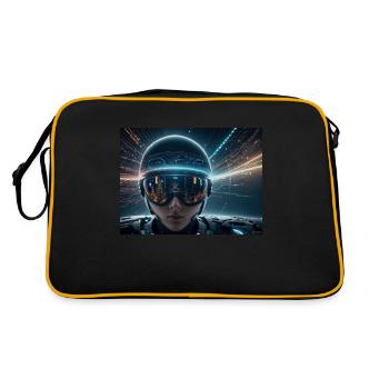 Synthèse de l’avenir de la technologie - Sac Retro - noir/or - Dos