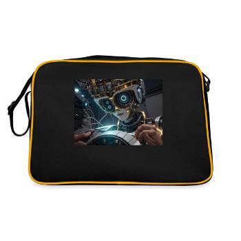 Synthèse de l’avenir de la technologie - Sac Retro - noir/or - Dos