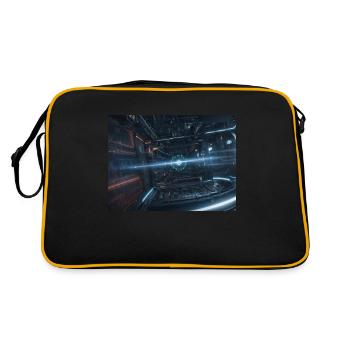 Synthèse de l’avenir de la technologie - Sac Retro - noir/or - Dos