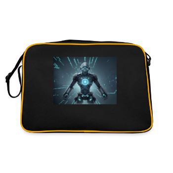 Synthèse de l’avenir de la technologie - Sac Retro - noir/or - Dos