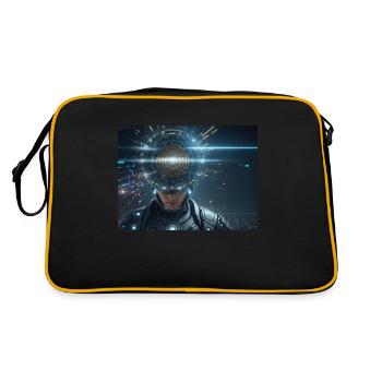 Synthesis of the future of technology - Retro Bag - black/gold - Back