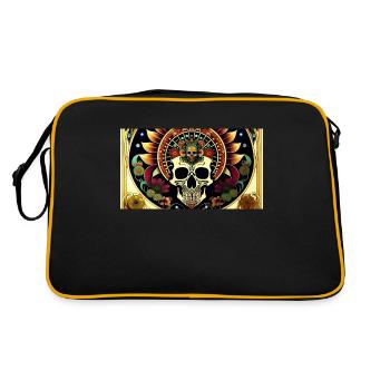 Fiesta Mexicana Skull & Bones - Sac Retro - noir/or - Dos