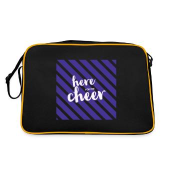 Here For The Cheer - Retro Bag - black/gold - Back