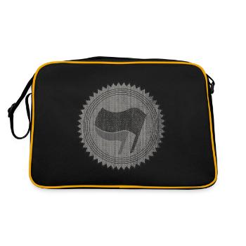 ANTIFA - Retro Tasche - Schwarz/Gold - Hinten