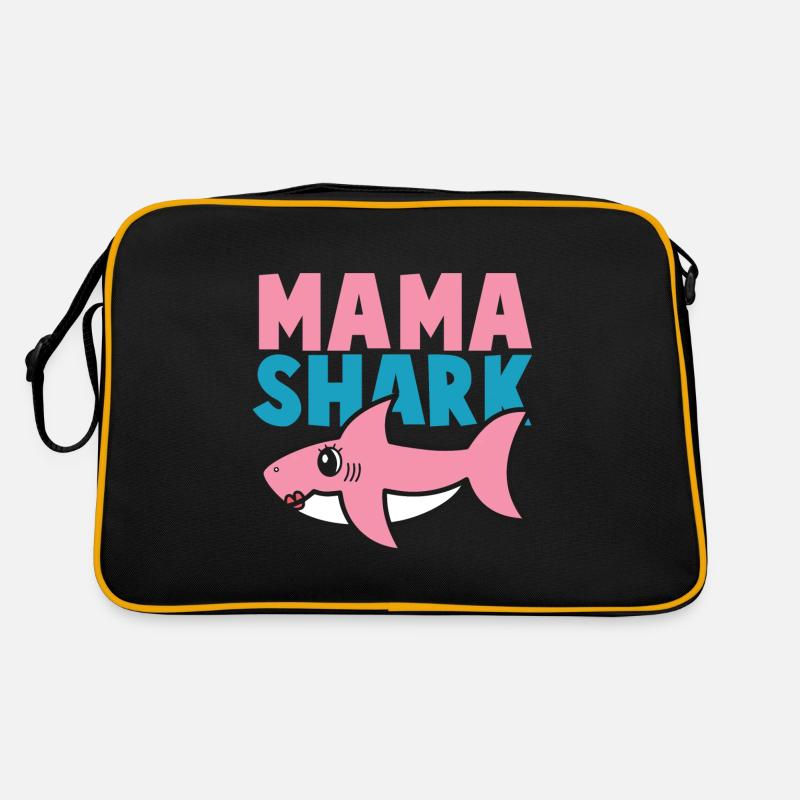 Shark - Schirt Shark Mama Idée Cadeau Sac Retro