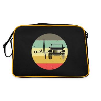 Véhicule tout-terrain 4wd 4x4 AWD 4wheeler offroad cadeau - Sac Retro - noir/or - Dos
