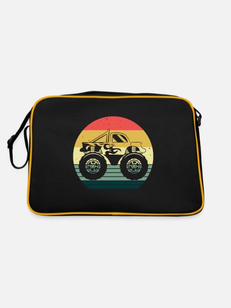 Auto Monstertruck Motor Monster Truck Motorsport - Sac Retro - noir/or - Dos