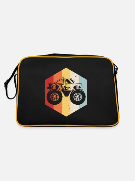 Motor Auto Monstertruck Monster Truck Motorsport - Sac Retro - noir/or - Dos