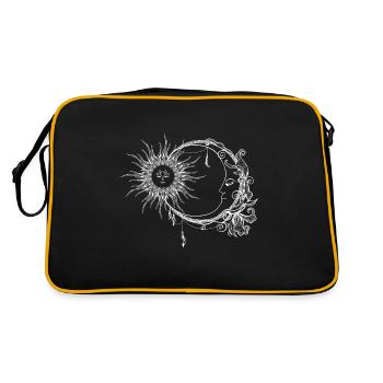 Lune et soleil style boho - Sac Retro - noir/or - Dos