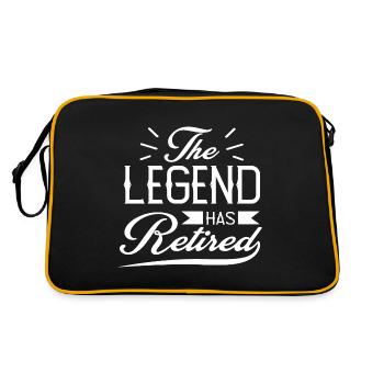 the legend has retired gifts funny retirement. - Sac Retro - noir/or - Dos