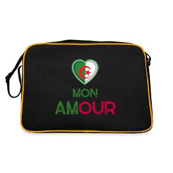 Logo Algérie Mon Amour - Sac Retro - noir/or - Dos