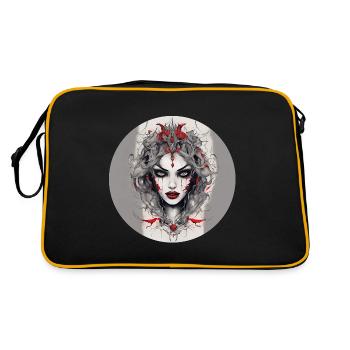 Vampire Gril - Retro Bag - black/gold - Back