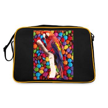 Parrot - Retro Bag - black/gold - Back