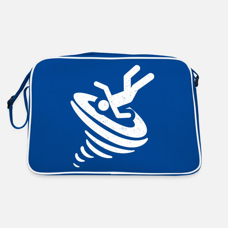 Cadeau drôle de chasseur de tempête de logo de tornade Sac Retro