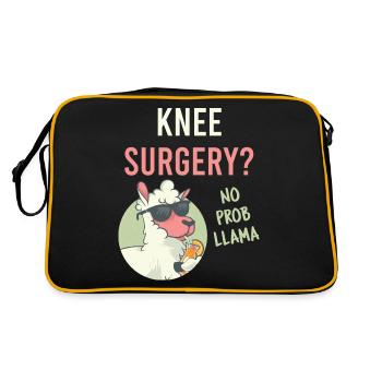 Drôle d’opération du genou ? No Prob Llama Reconstructive Medi - Sac Retro - noir/or - Dos