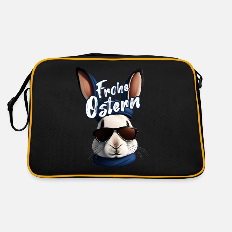 Cooler Osterhase Cool Sonnenbrille Retro Tasche
