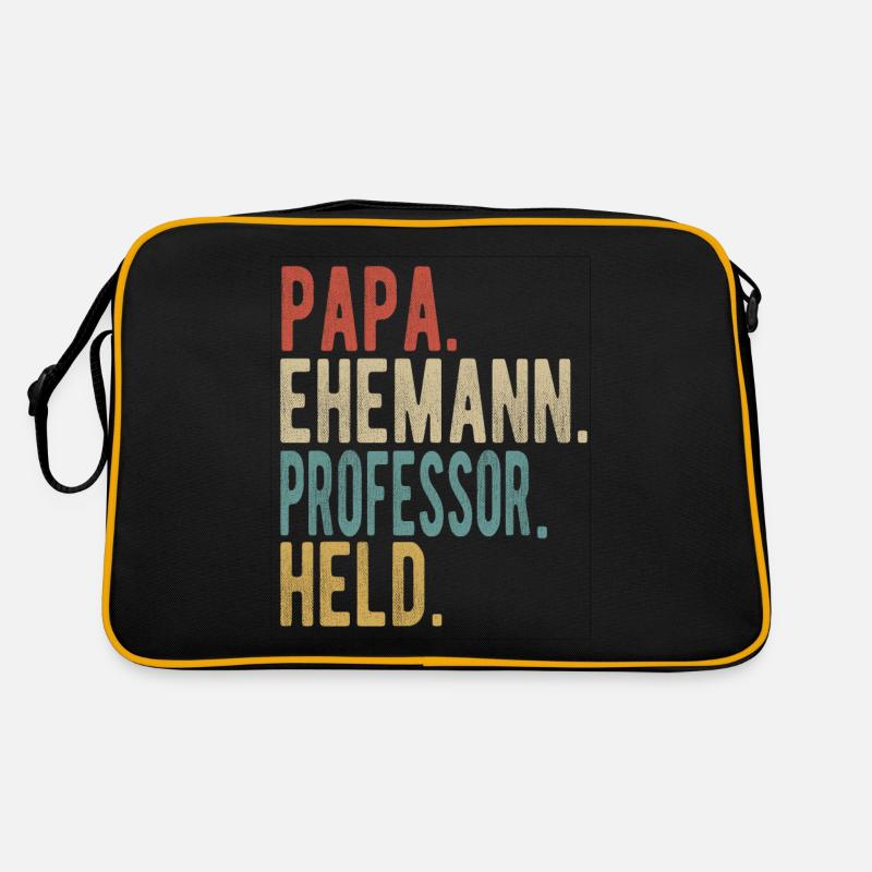 Professor Papa Ehemann Held Retro Tasche