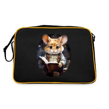 Souris - Sac Retro - noir/or - Dos