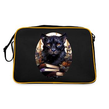 Panthère - Sac Retro - noir/or - Dos