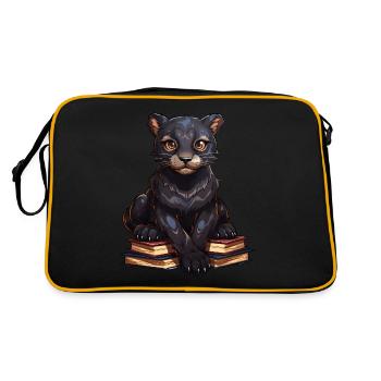 Panthère - Sac Retro - noir/or - Dos