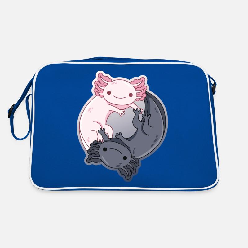 Yin-Yang Design for Axolotl Lovers Retro Bag