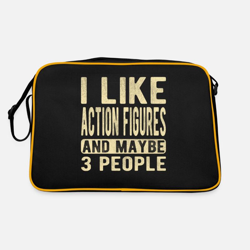 Action figures Saying Retro Bag