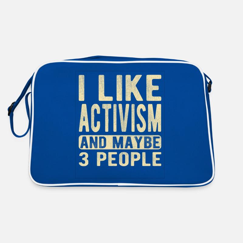 Activism Saying Retro Bag