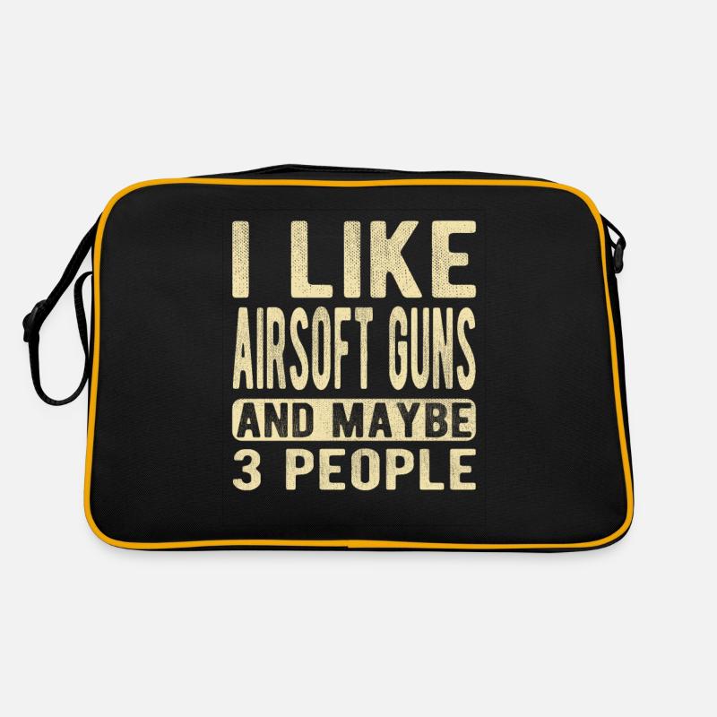 Airsoft-Waffen Spruch Retro Tasche