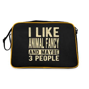 Dicton de fantaisie animale - Sac Retro - noir/or - Dos