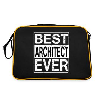 Meilleur architecte de tous les temps architecte cadeau - Sac Retro - noir/or - Dos