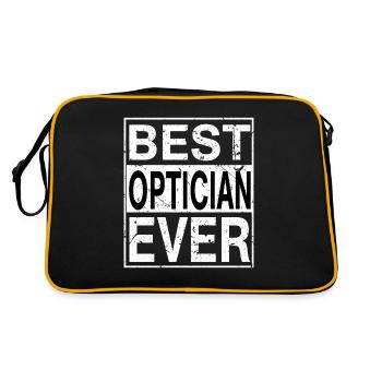 Best Optician Ever Optician Gift - Retro Bag - black/gold - Back