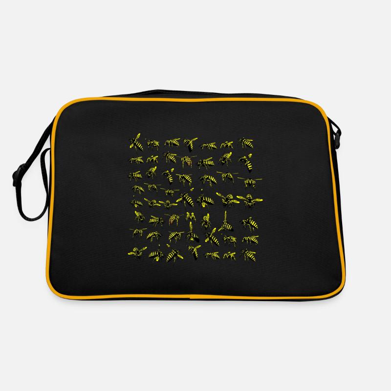 De nombreuses guêpes pullulent de guêpes Sac Retro