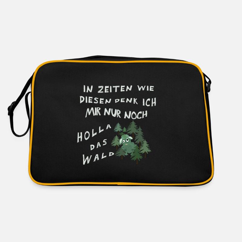 Holla, das Waldschaf! Retro Tasche